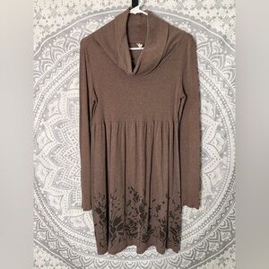 Old Navy Brown Cowl Neck Dress